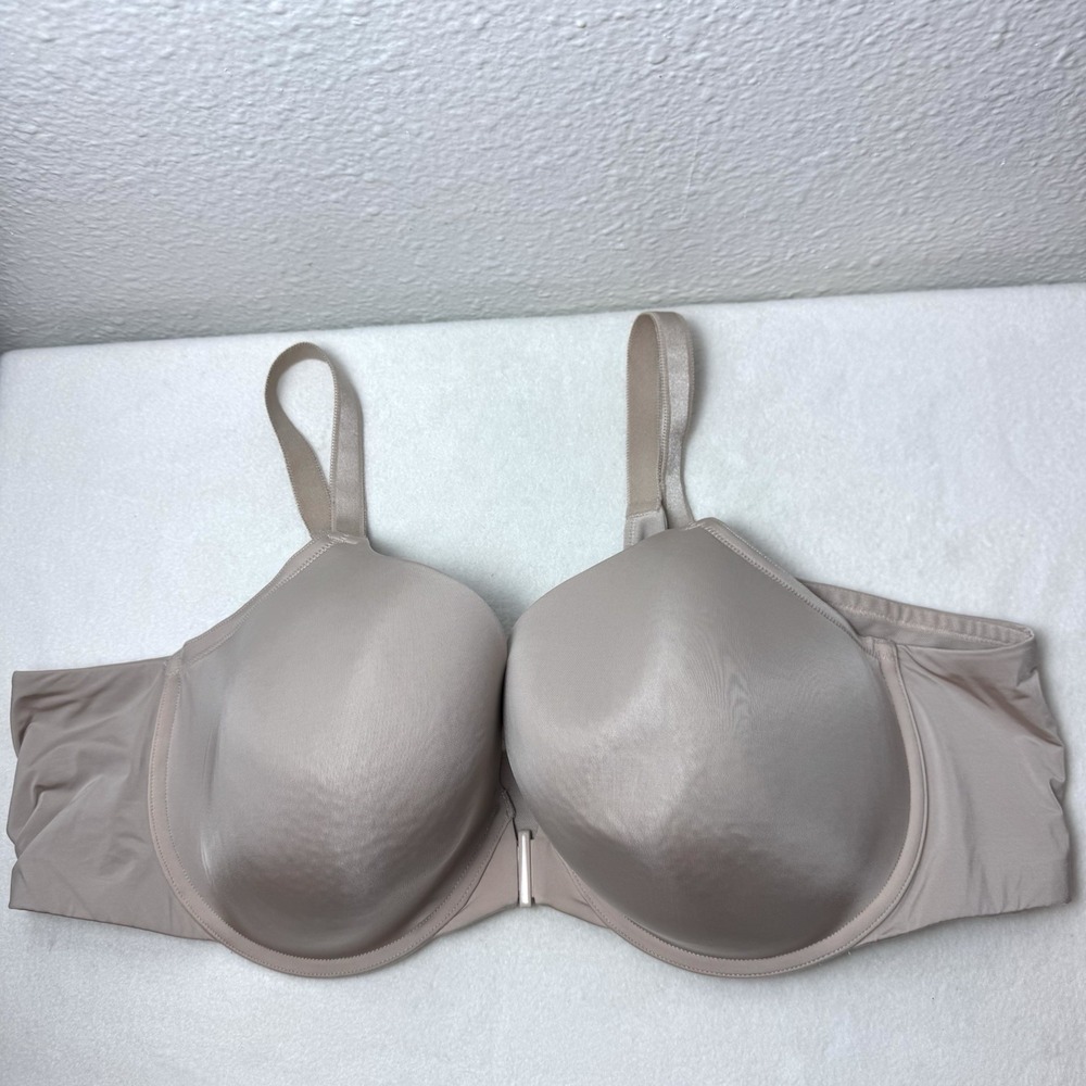 Torrid Perfect Coverage Lightly Lined Front Close T-Shirt Bra Size 48B Beige